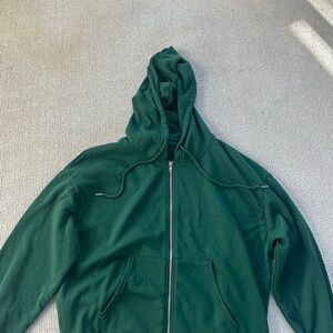 🌿SHEIN Green Zip-Up Hoodie, size XL🌿